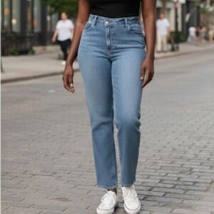 Abercrombie & Fitch 90s Straight Ultra High Rise‎ Curve Love 20 Criss-Cross Jean